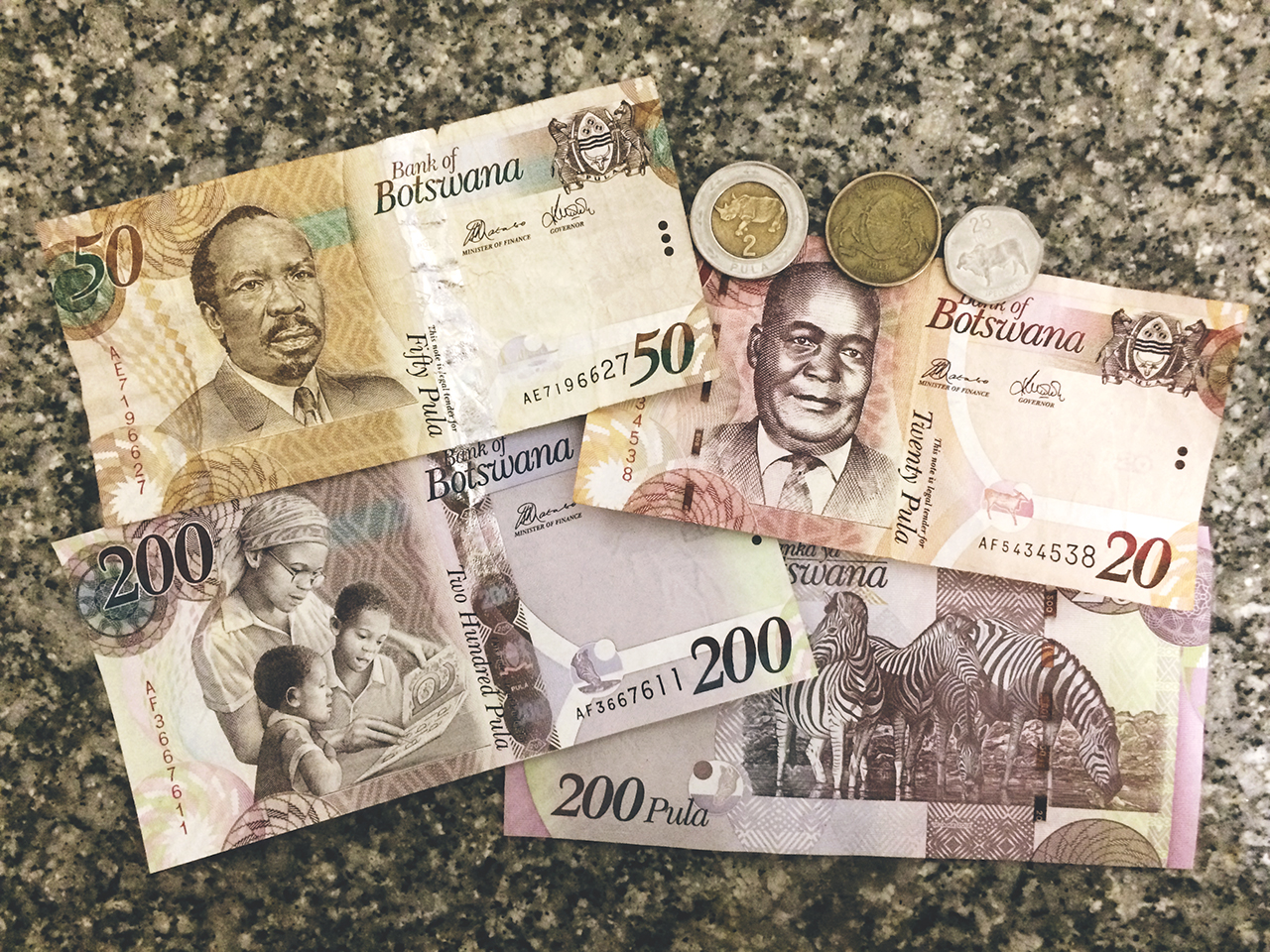 Botswana Currency Pula Le Thebe YourBotswana