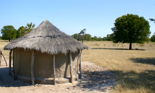 how to make a model clay hut